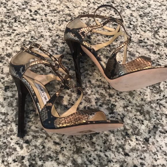 Jimmy Choo Python Lang Sandal - Picture 3 of 8